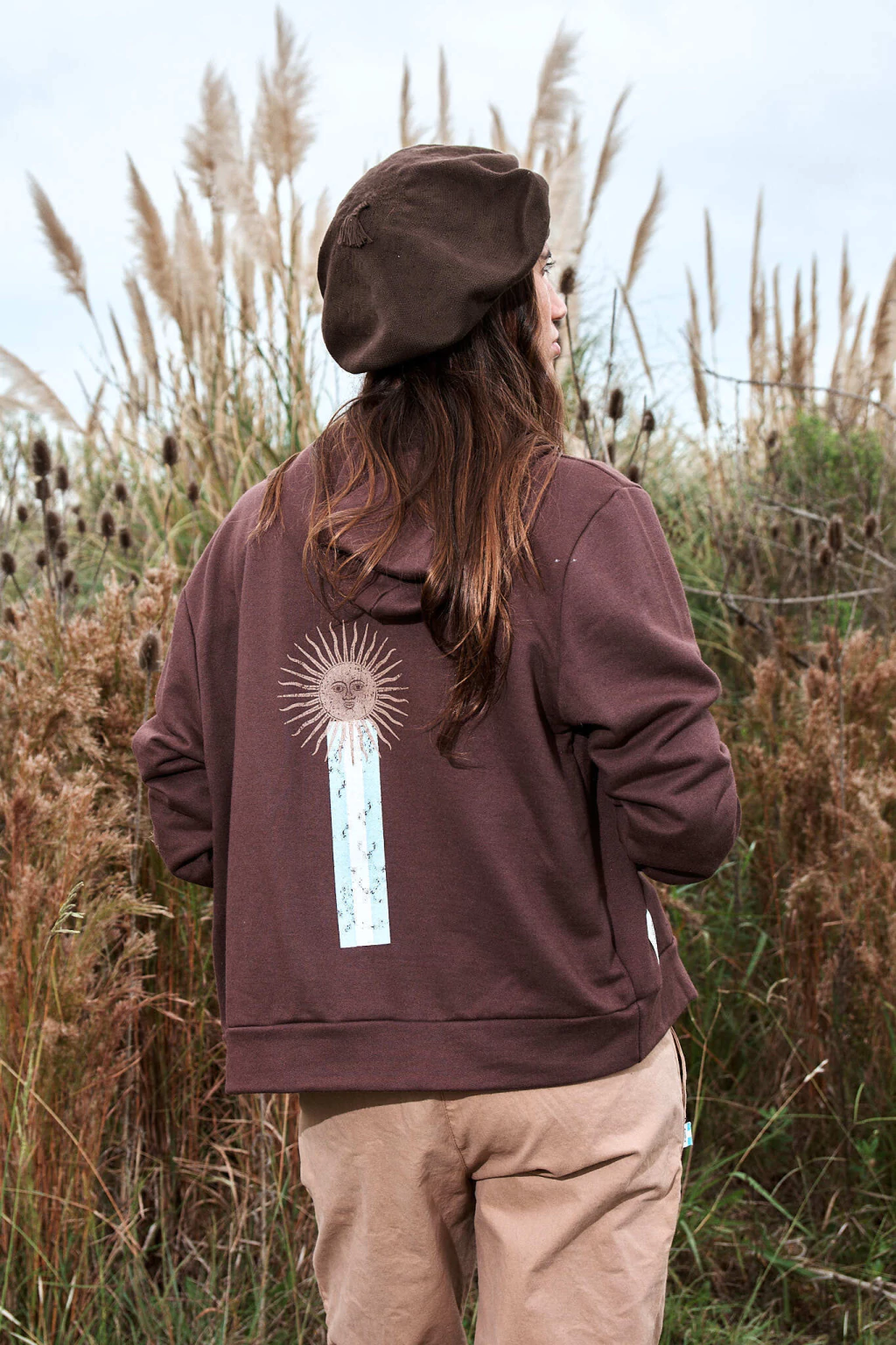 Campera Rustica C/Cap. Estamba Bandera y Sol