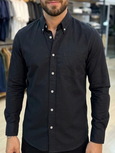 CAMISA GABARDINA AZ.PAT