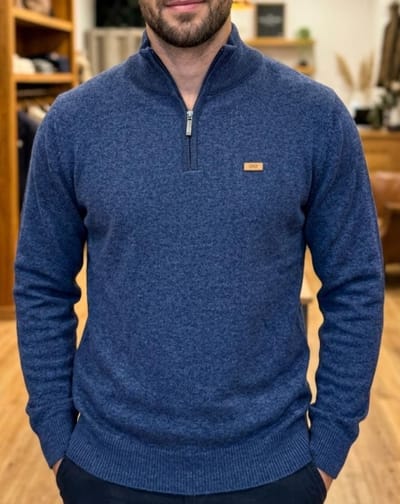 SWEATER 1/2 POLERA C/CIERRE