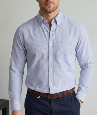 CAMISA SOLER C/INGLES OXFORD RAYAS