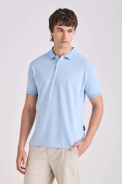 CHOMBA POLO BICOLOR HECHTER