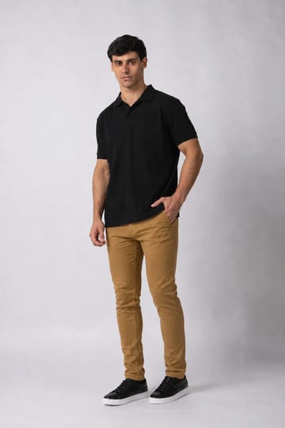 PANTALON GABARDINA AZ.PAT