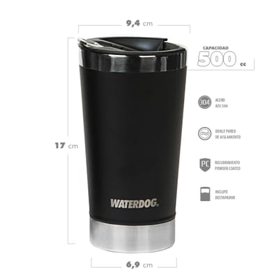 VASO CERVECERO WATERDOG
